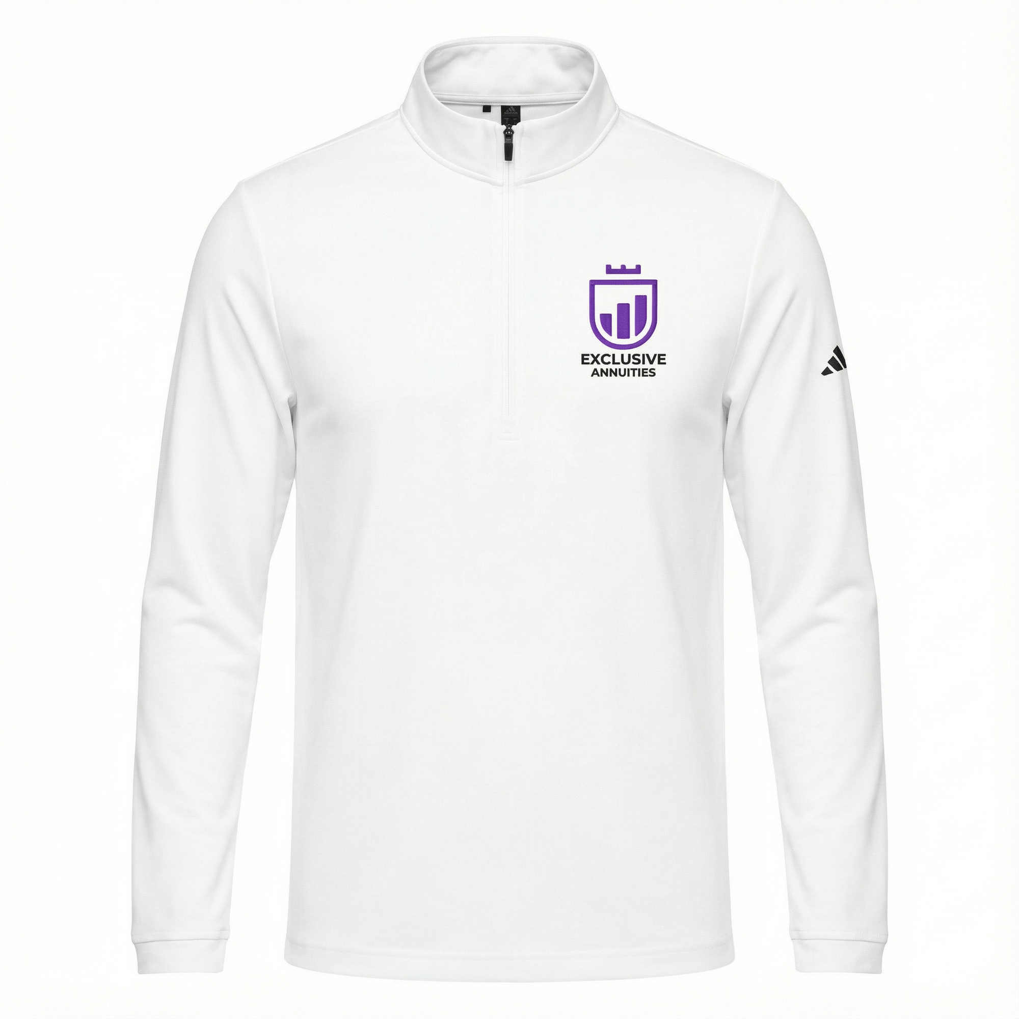 EA: Executive Quarter Zip - White
