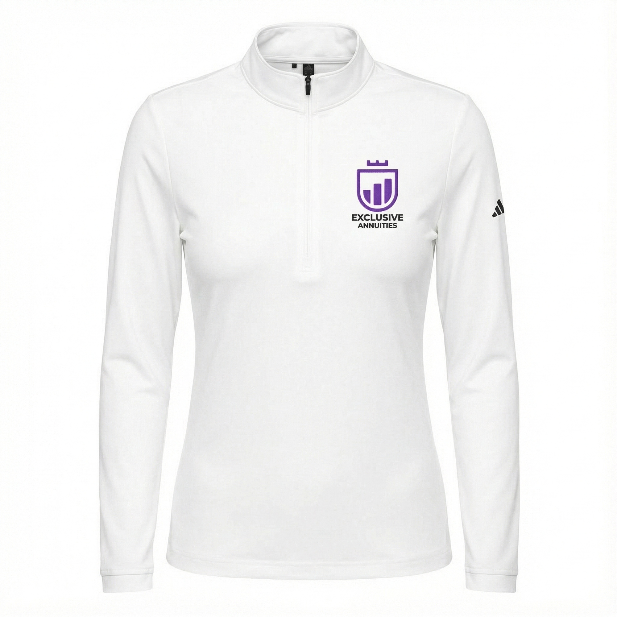 EA: Executive Quarter Zip - White