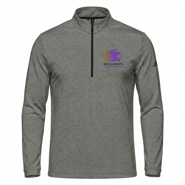 ECF: Executive Quarter Zip - Black Heather