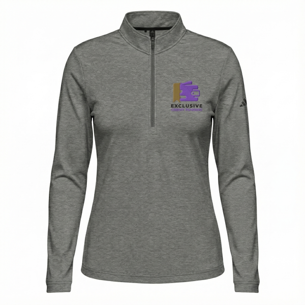 ECF: Executive Quarter Zip - Black Heather